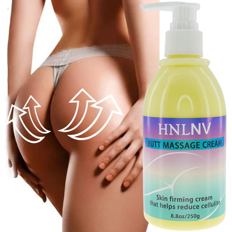 HNLNV Hip Massage Cream with Hyaluronic Acid-Hypoallergenic Firming and Moisturizing Body Cream, suitable for all skin types, fragrance flavor, mineral wax base, whole-body nourishment, elastic skin