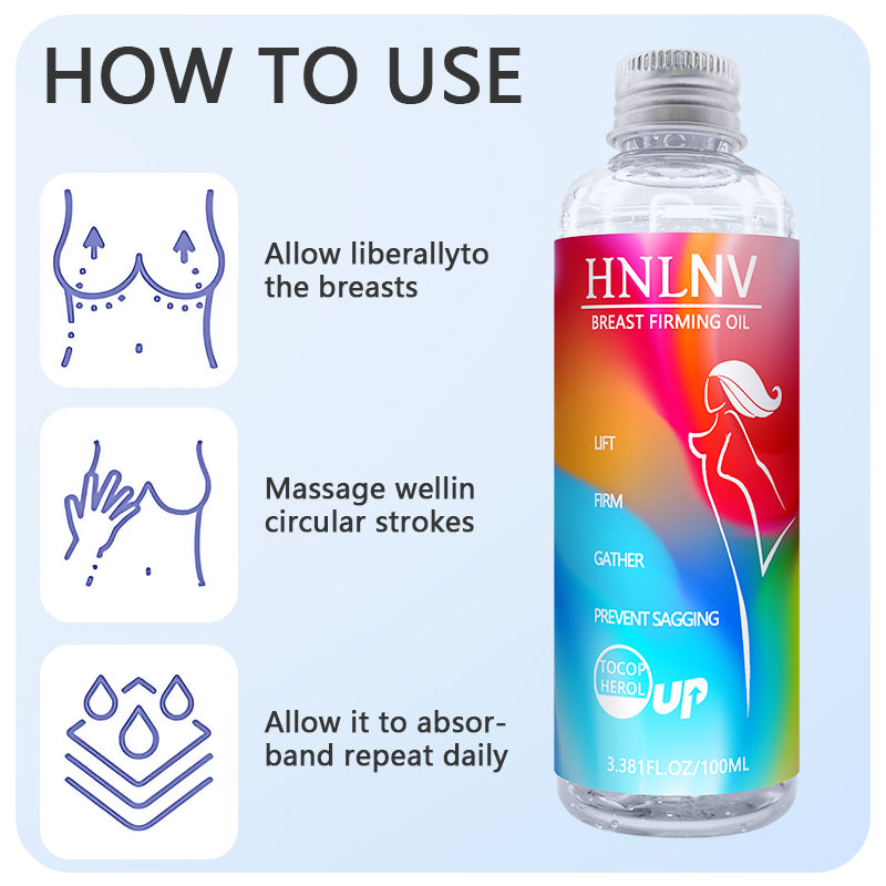 Upgraded breast massage oil adds natural ingredients to firm breasts, moisturize skin, shape confident contours, say goodbye to relaxation, and show charming charm